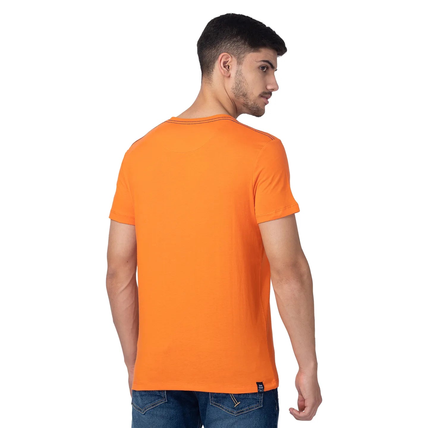 Blue Regular Fit Men's Short Sleeves T-Shirt by Being Human Clothing