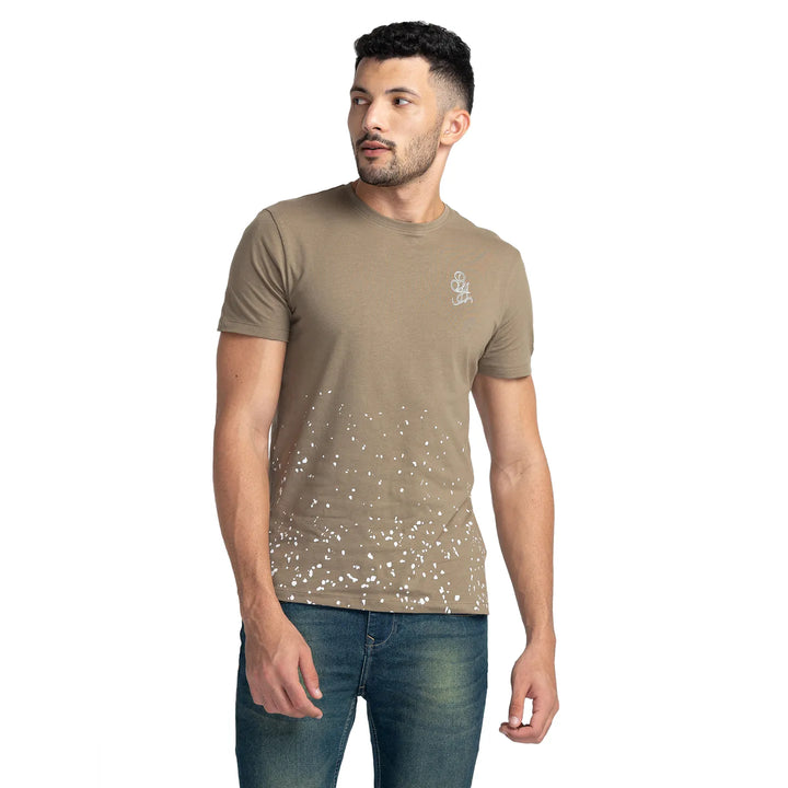 Grey Regular Fit Men's Short Sleeves T-Shirt