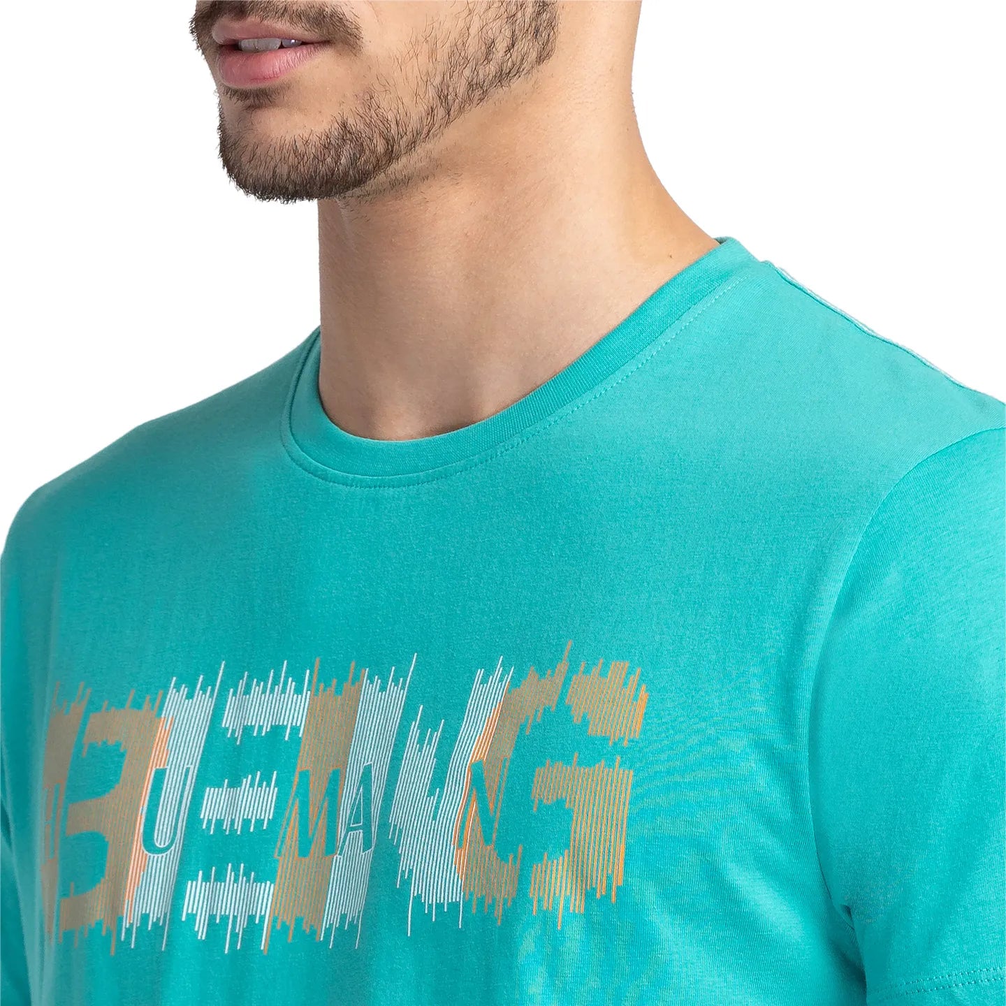 Green Regular Fit Men's Short Sleeves T-Shirt by Being Human Clothing