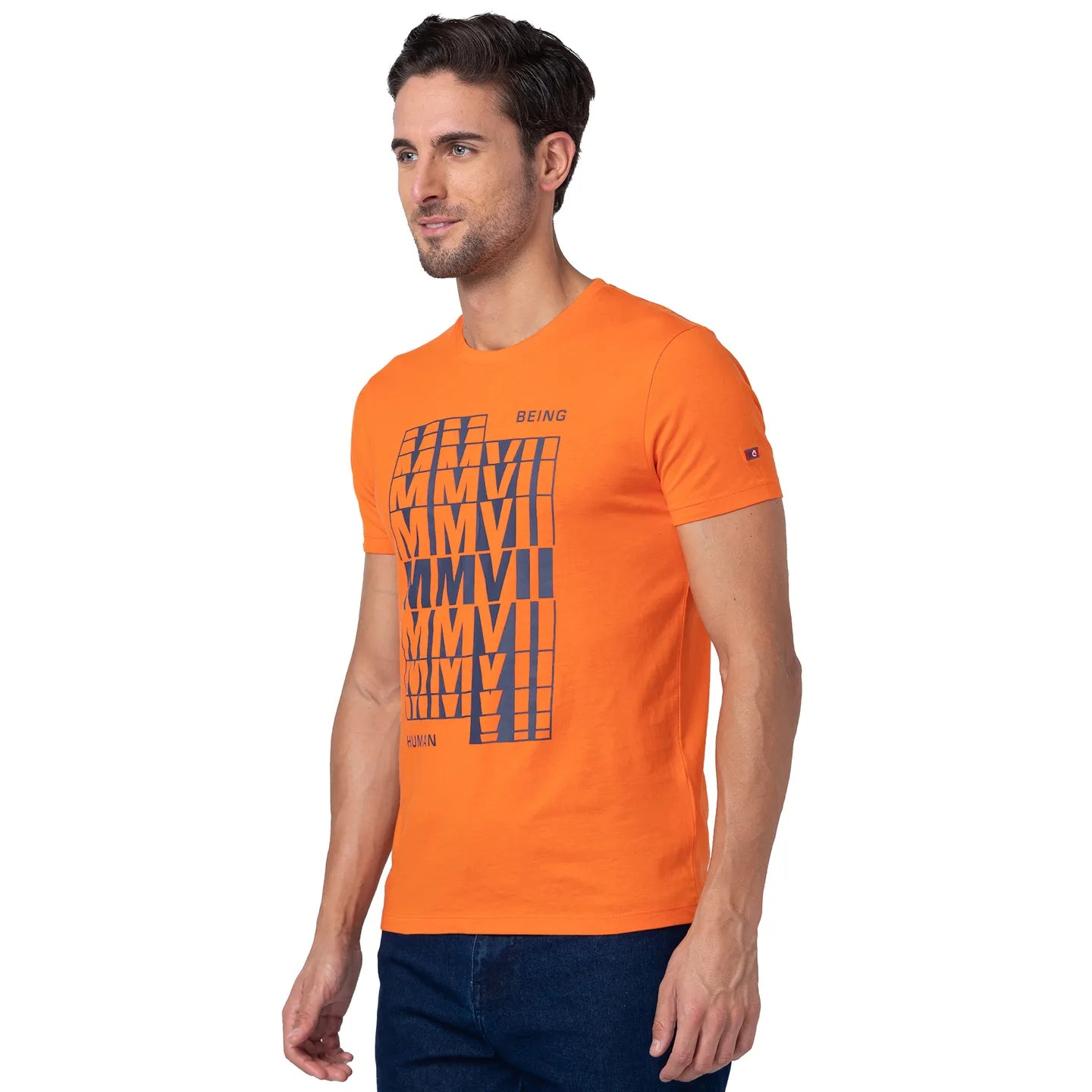 Red Regular Fit Men's Short Sleeves T-Shirt by Being Human Clothing