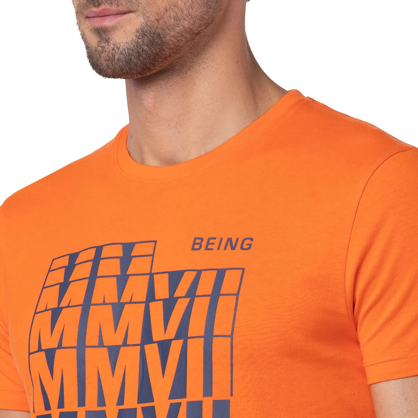 Red Regular Fit Men's Short Sleeves T-Shirt by Being Human Clothing