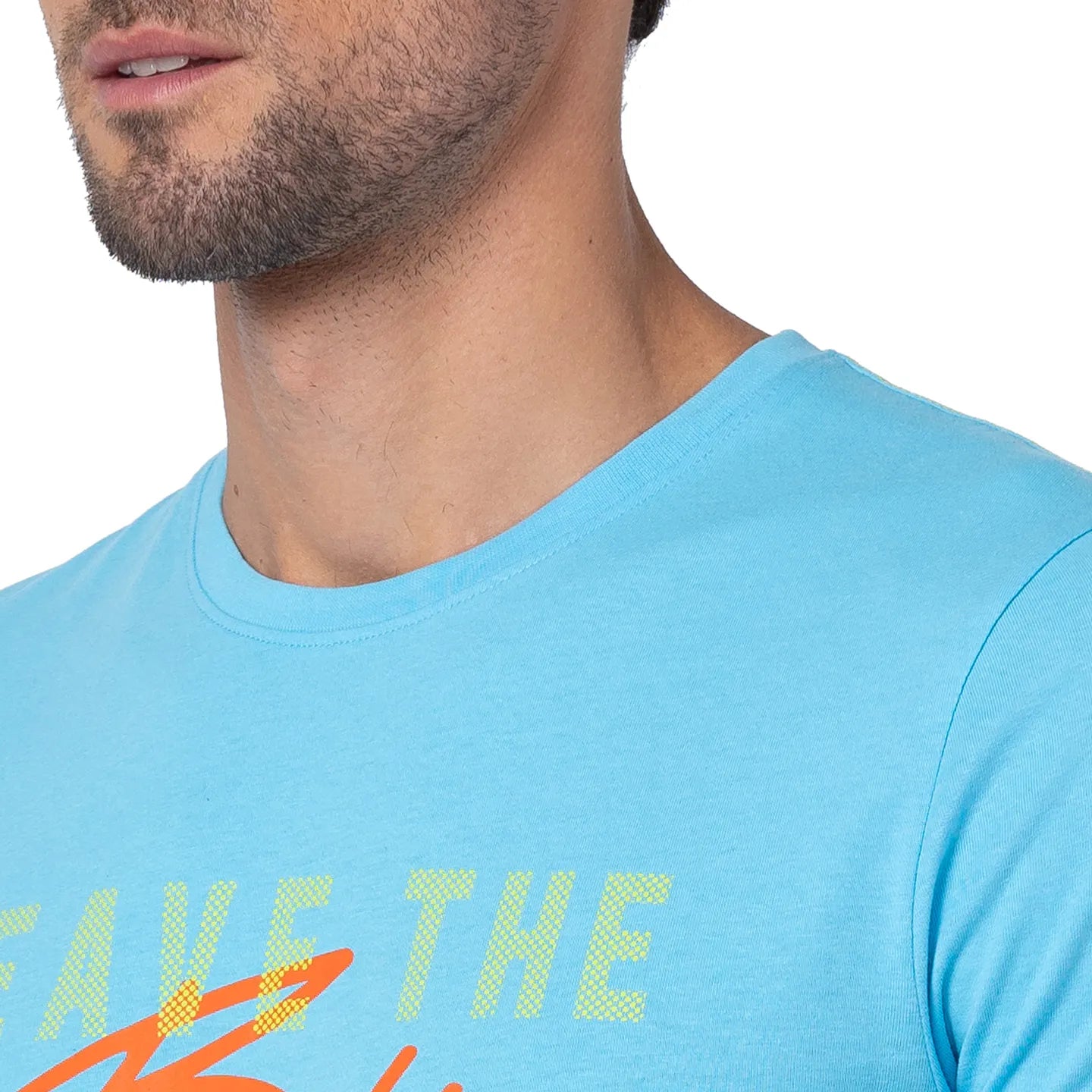 Blue Regular Fit Men's Short Sleeves T-Shirt by Being Human Clothing