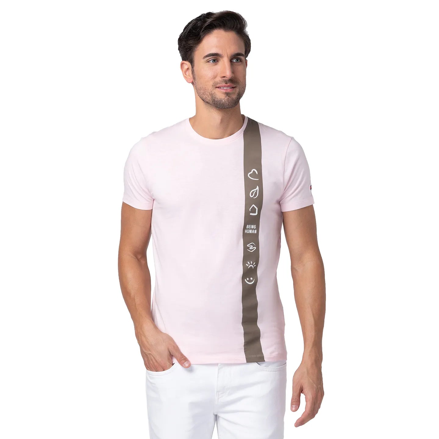 Being Human Clothing Men Regular Fit Crew Neck T-Shirts-Blushing Bride