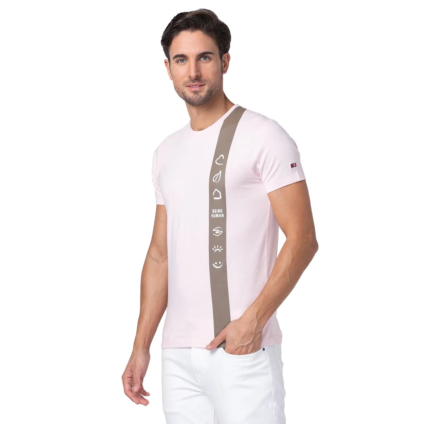 Being Human Clothing Men Regular Fit Crew Neck T-Shirts-Blushing Bride