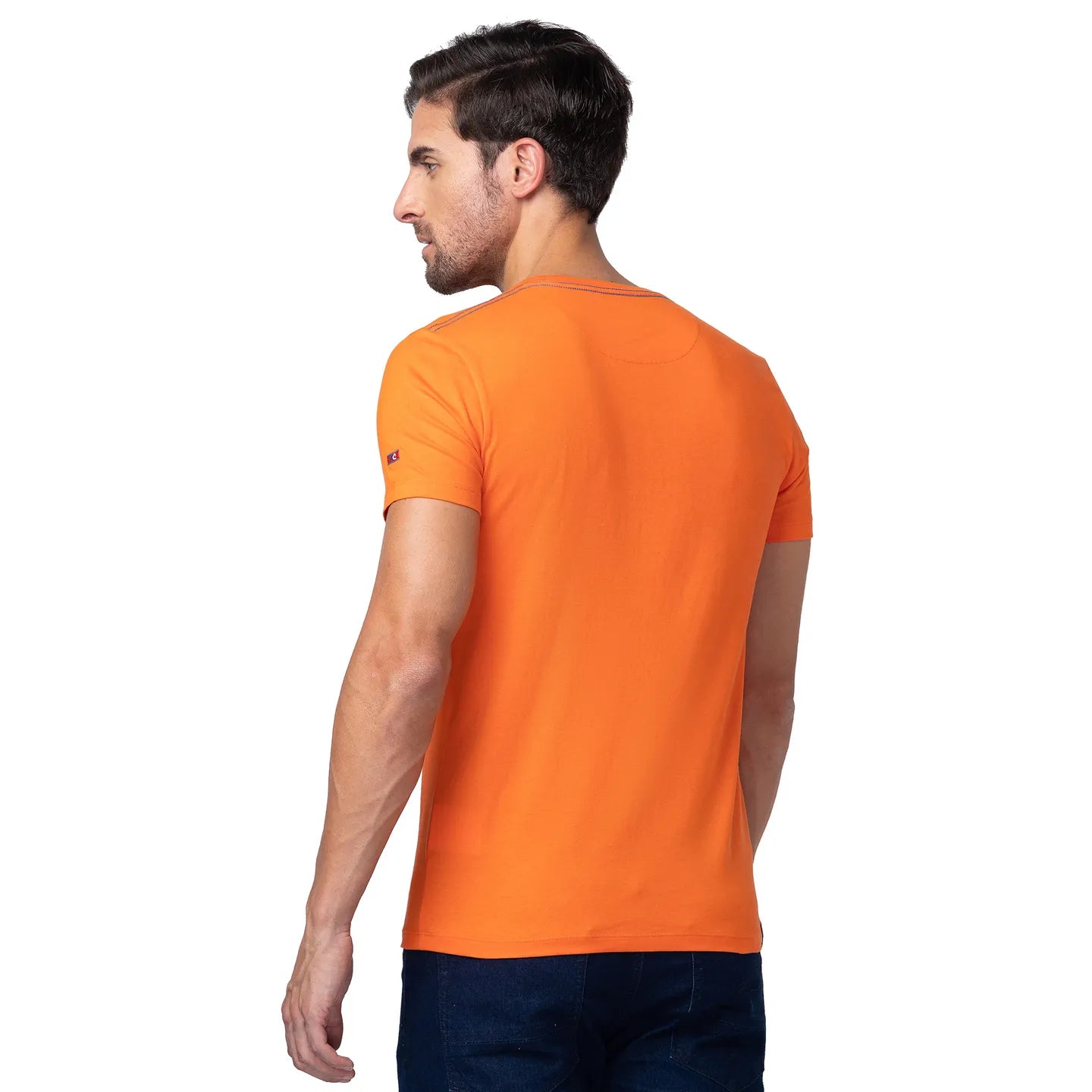 Red Regular Fit Men's Short Sleeves T-Shirt by Being Human Clothing