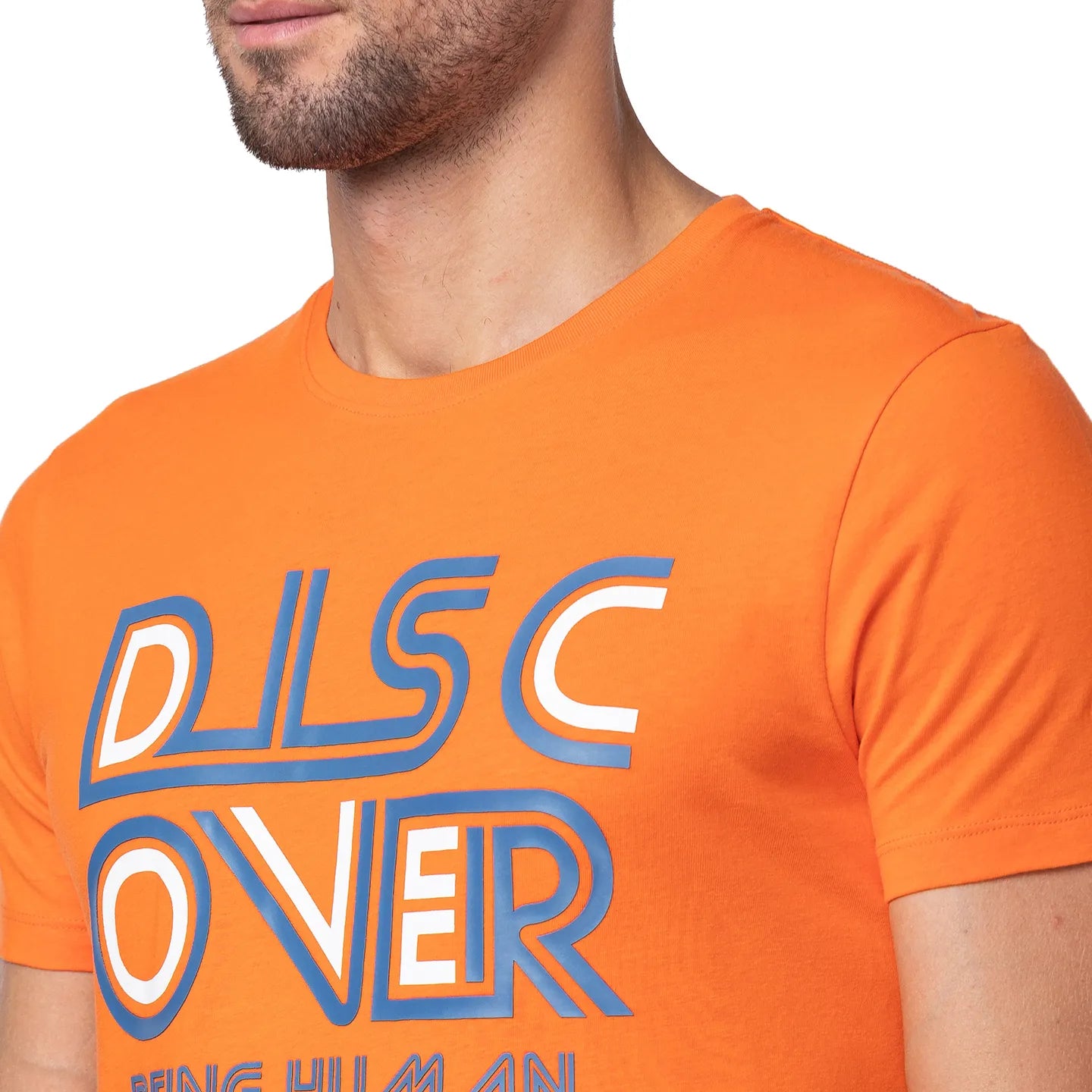 Red Regular Fit Men's Short Sleeves T-Shirt by Being Human Clothing