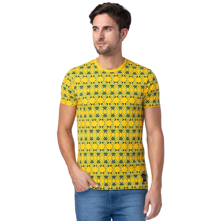 Red Regular Fit Men's Short Sleeves T-Shirt by Being Human Clothing