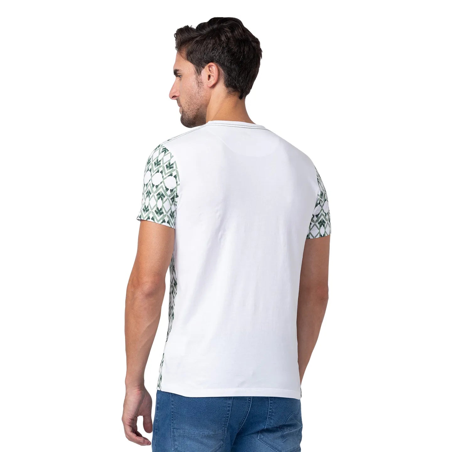 Being Human Clothing Men Regular Fit Crew Neck T-Shirts-White