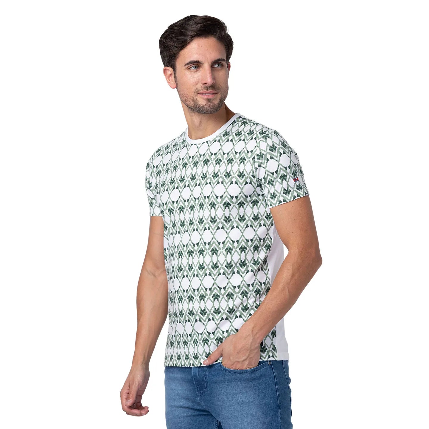 Being Human Clothing Men Regular Fit Crew Neck T-Shirts-White