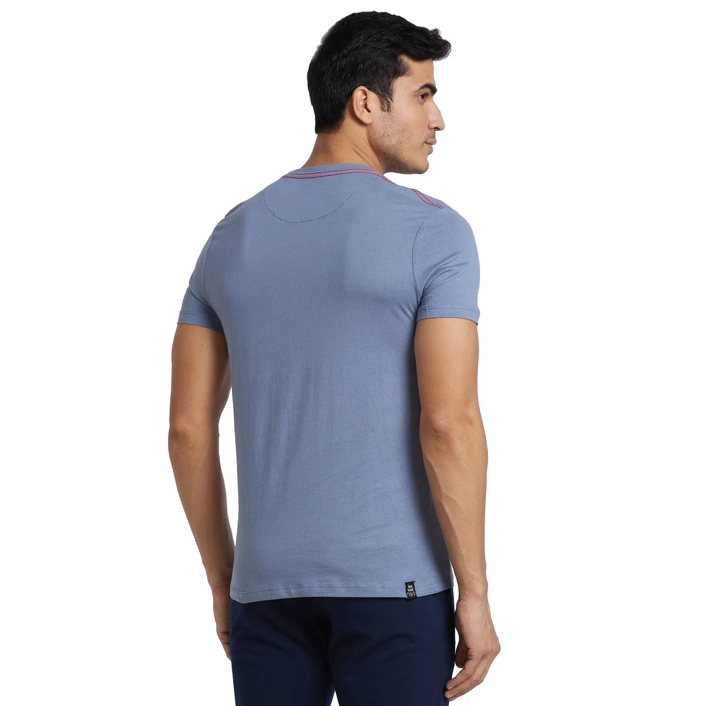 Blue Regular Fit Men's Short Sleeves T-Shirt by Being Human Clothing