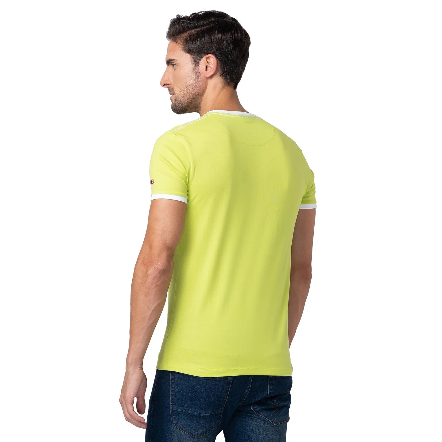 Green Regular Fit Men's Short Sleeves T-Shirt by Being Human Clothing