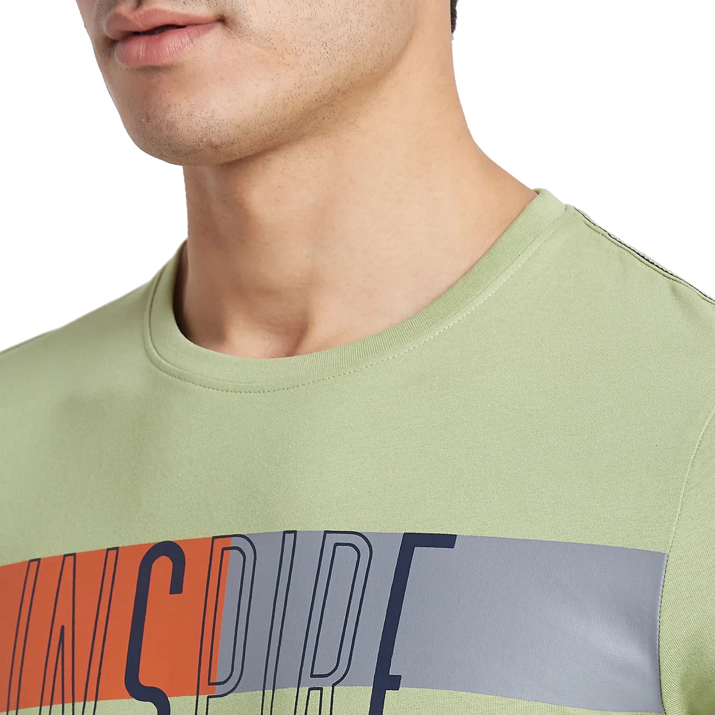 Grey Regular Fit Round Neck Men's T-Shirt by Being Human Clothing