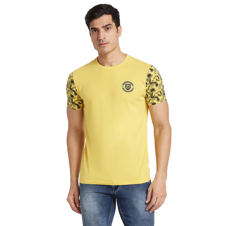 Purple Regular Fit Men's Short Sleeves T-Shirt by Being Human Clothing