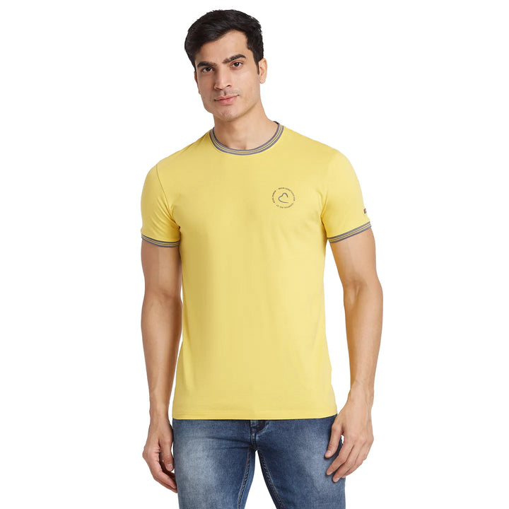 Mimosa Regular Fit Round Neck Men's T-Shirt by Being Human Clothing