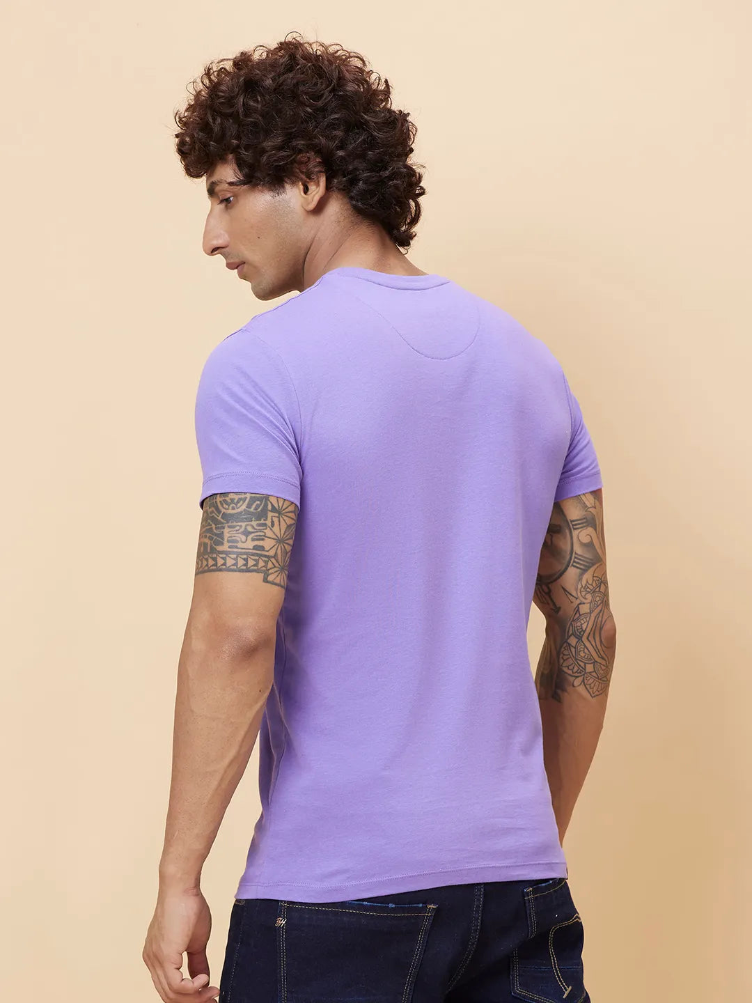 Being Human Clothing Men  T-Shirts-Purple