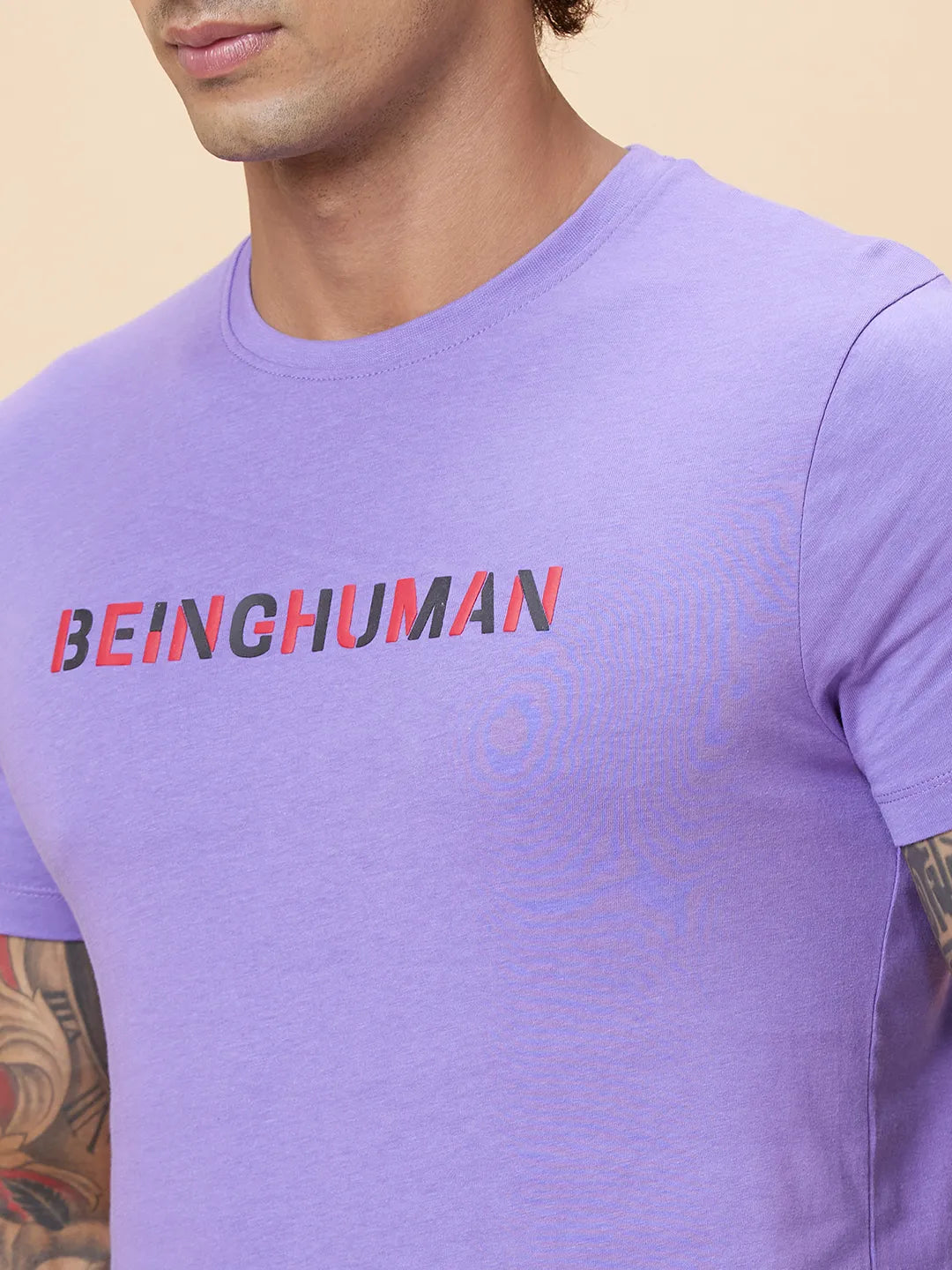Being Human Clothing Men  T-Shirts-Purple