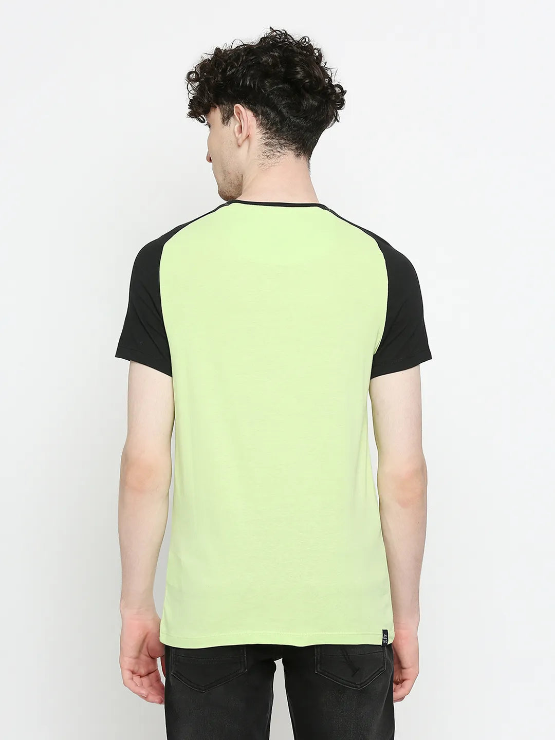 Green Regular Fit Men's Short Sleeves T-Shirt by Being Human Clothing