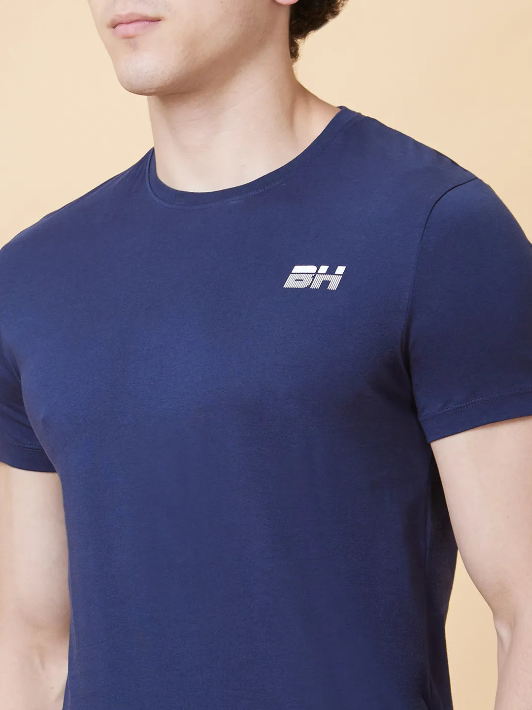 Navy Regular Fit Men's Short Sleeves T-Shirt by Being Human Clothing