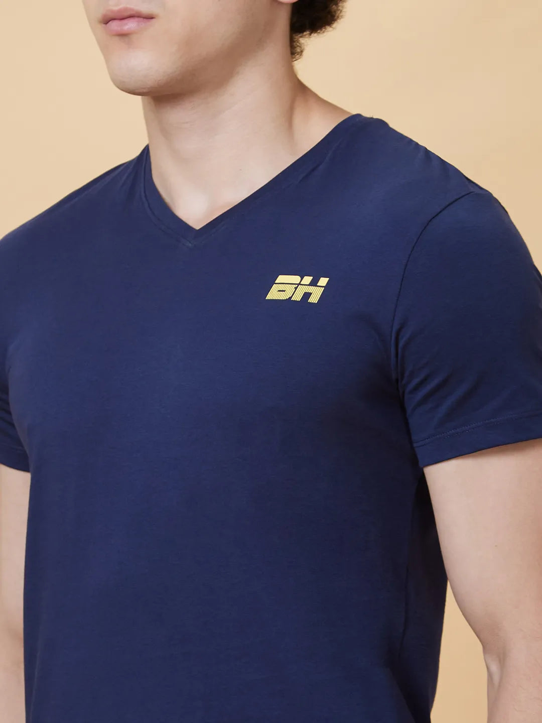 Navy Regular Fit Men's Short Sleeves T-Shirt by Being Human Clothing