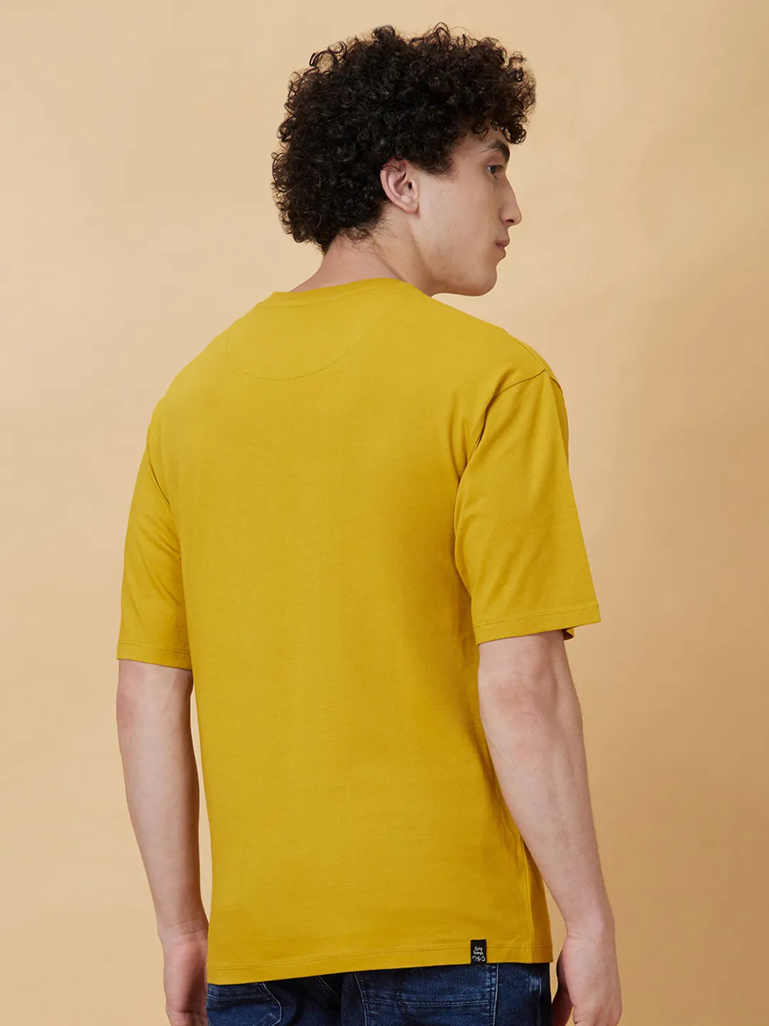 Yellow Regular Fit Men's Short Sleeves T-Shirt by Being Human Clothing