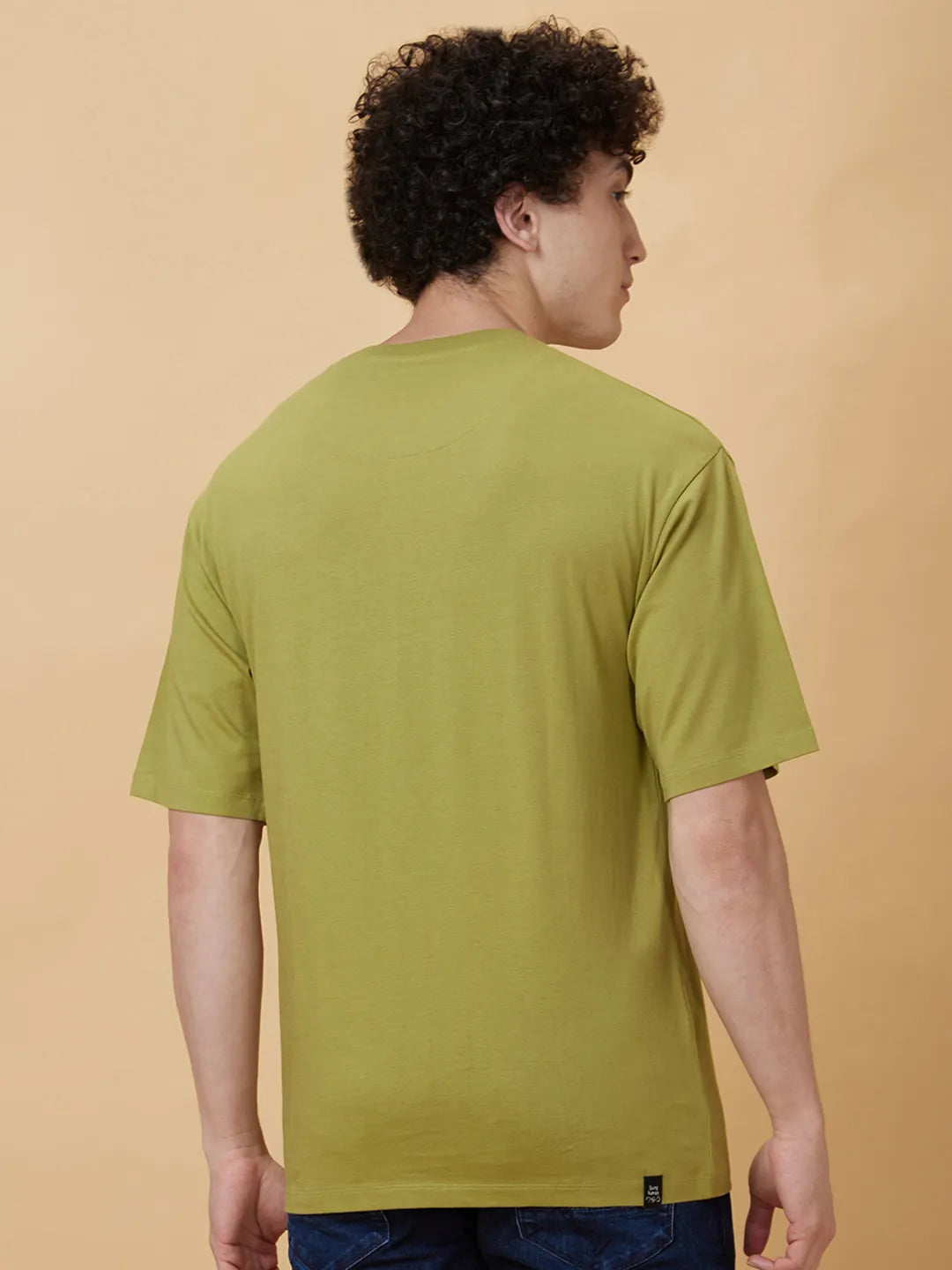 Green Regular Fit Men's Short Sleeves T-Shirt by Being Human Clothing