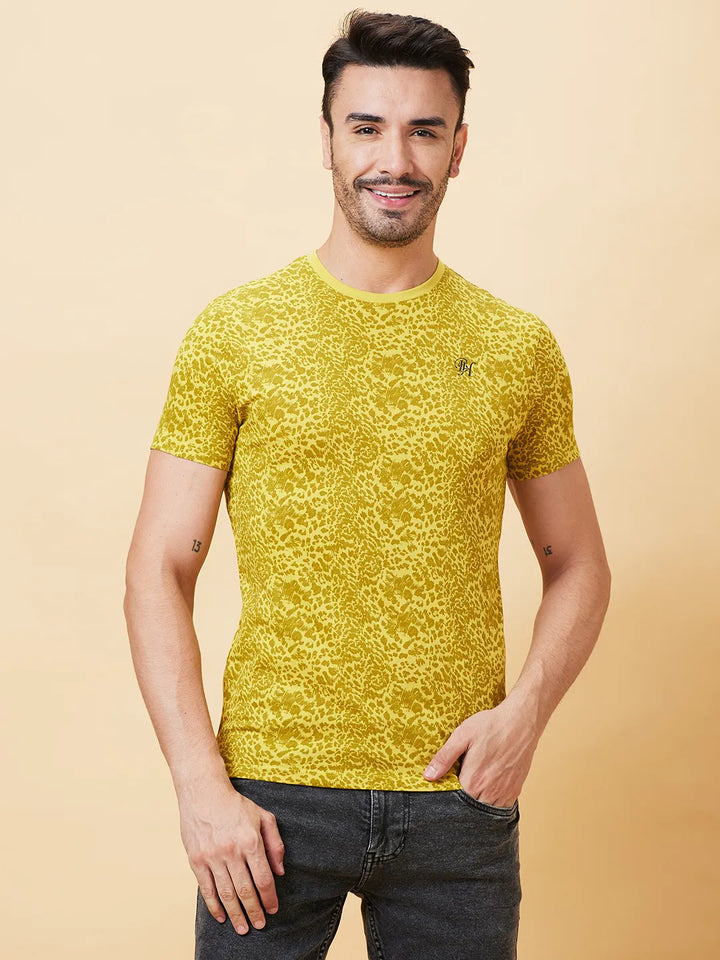 Bamboo Regular Fit Round Neck Men's T-Shirt by Being Human Clothing