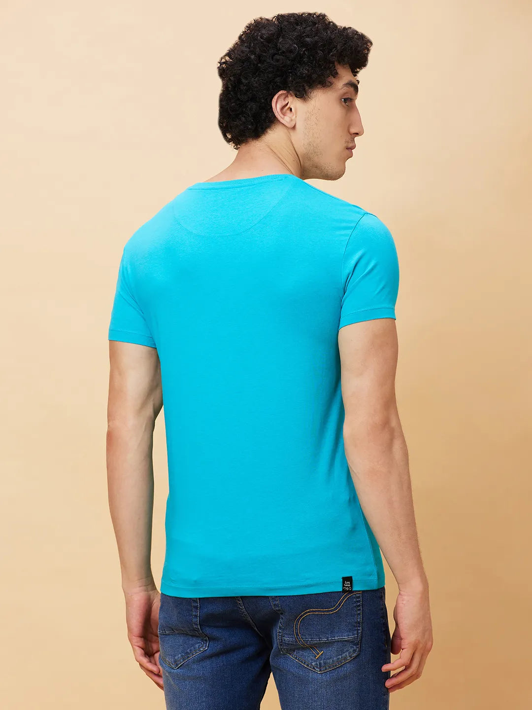 Green Regular Fit Men's Short Sleeves T-Shirt by Being Human Clothing