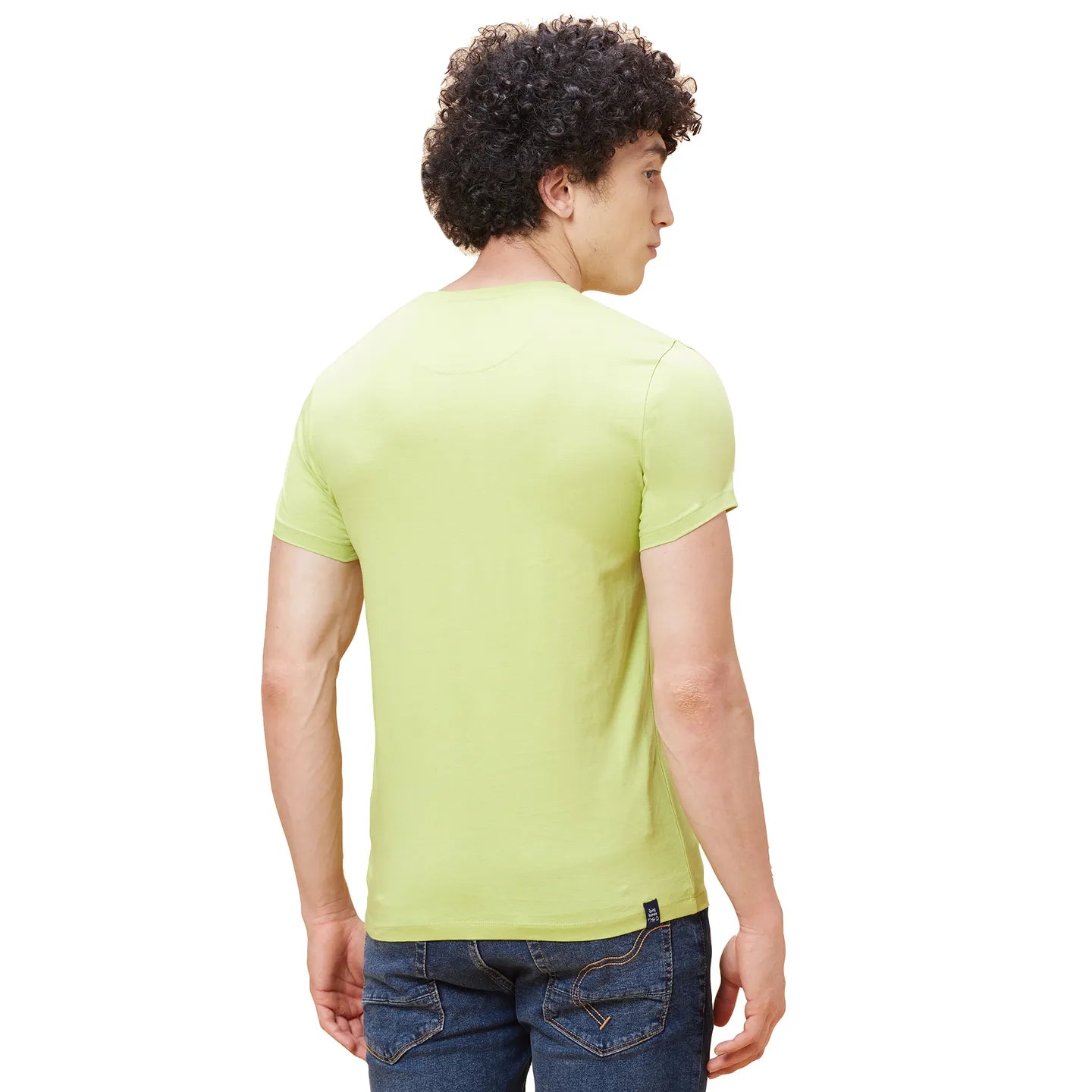 Green Regular Fit Men's Short Sleeves T-Shirt by Being Human Clothing