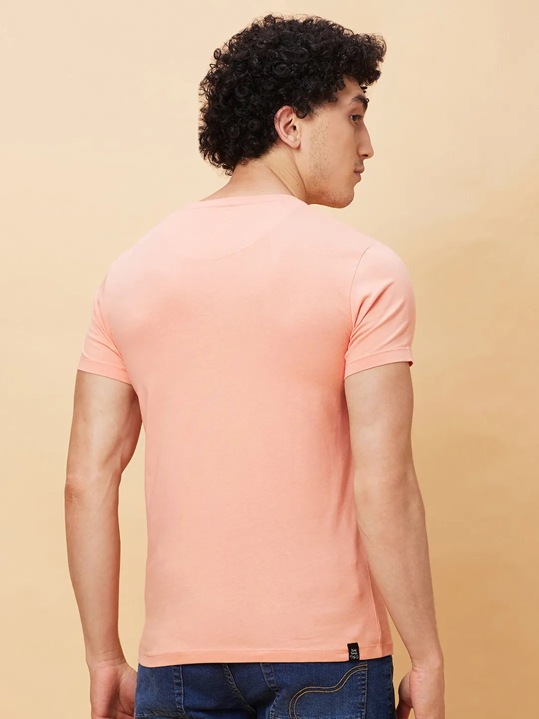Coral Regular Fit Men's Short Sleeves T-Shirt by Being Human Clothing
