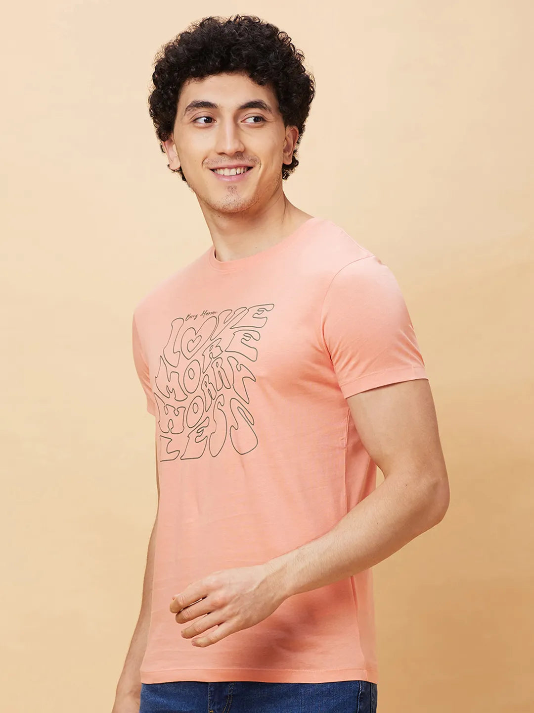 Coral Regular Fit Men's Short Sleeves T-Shirt by Being Human Clothing