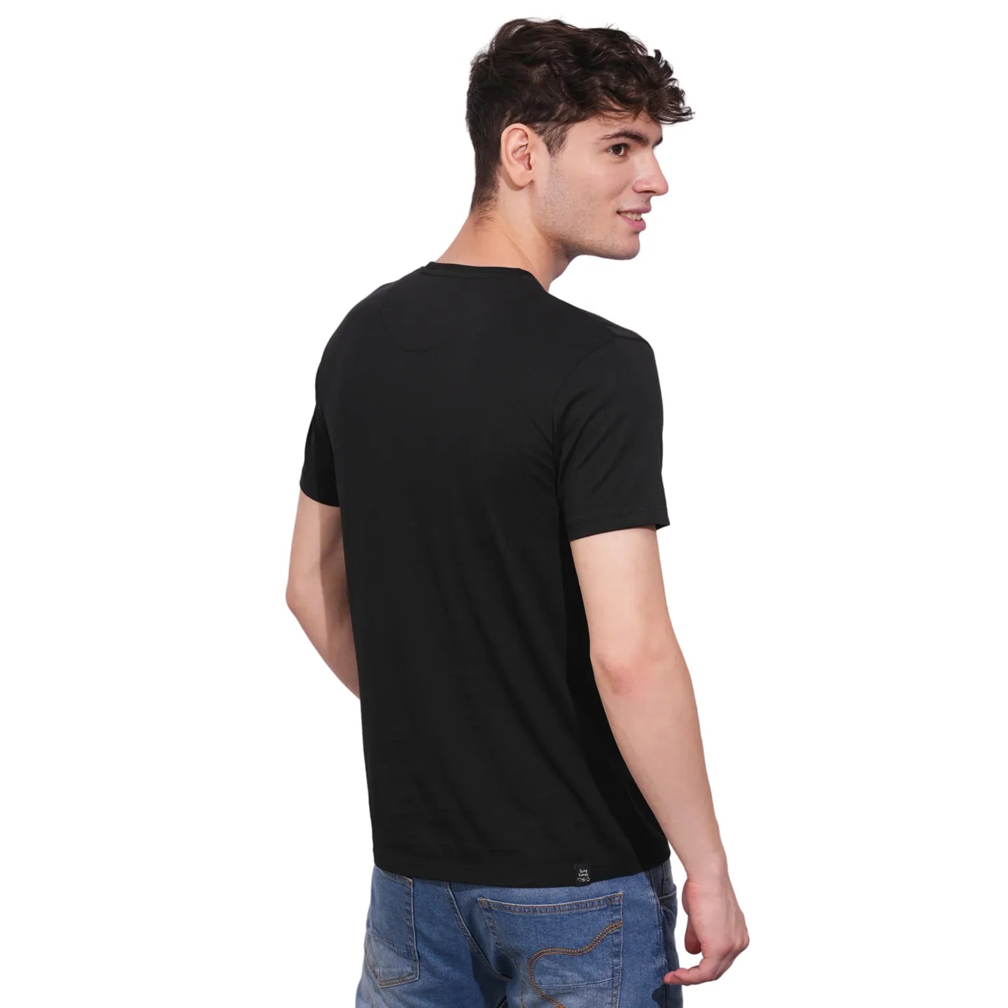 Being Human Clothing Mens-Top Crew Neck Black