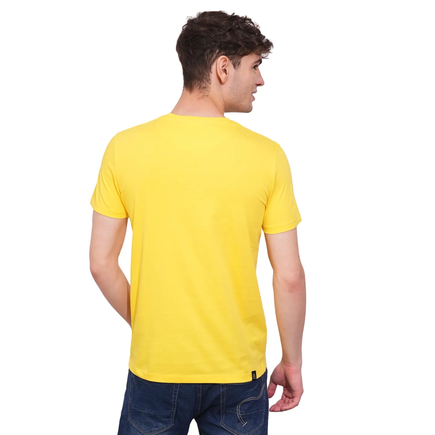 Being Human Clothing Mens-Top Crew Neck Yellow