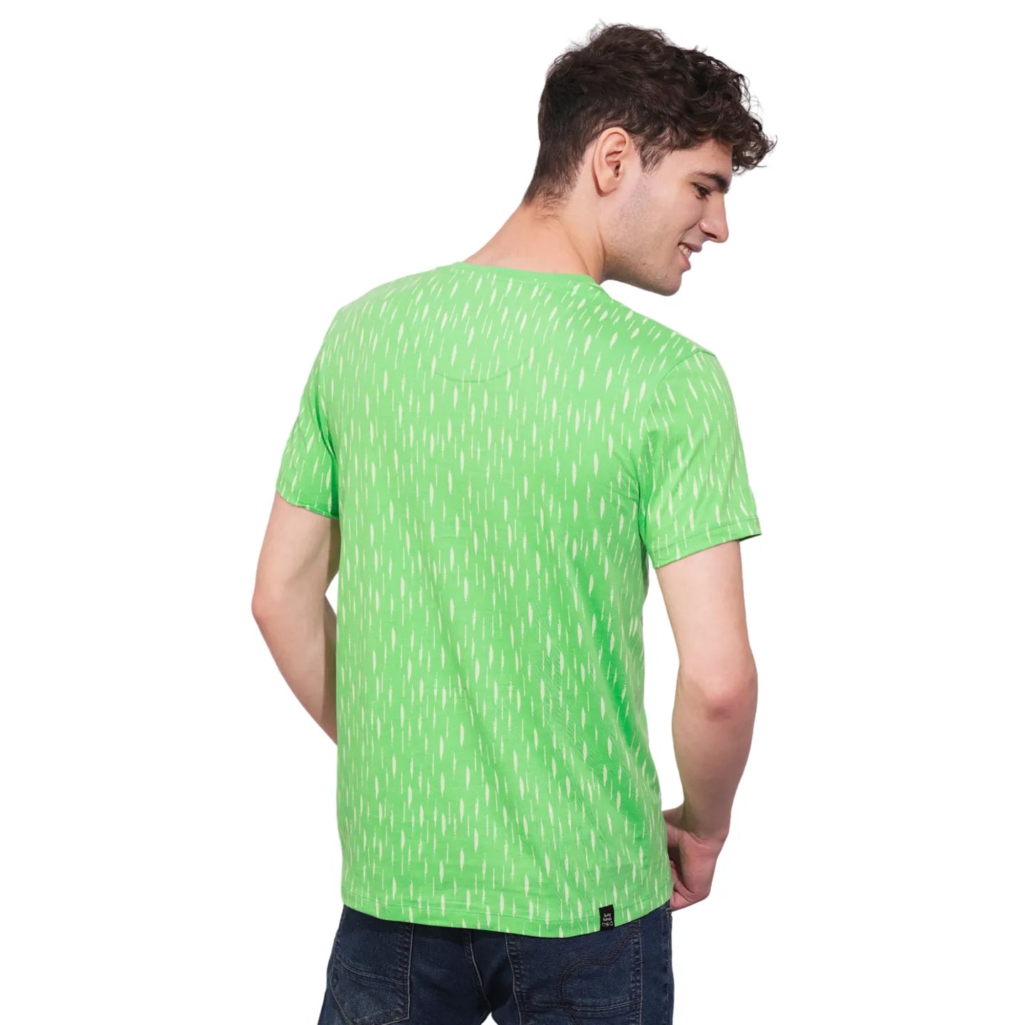 Green Regular Fit Men's T-Shirt by Being Human Clothing
