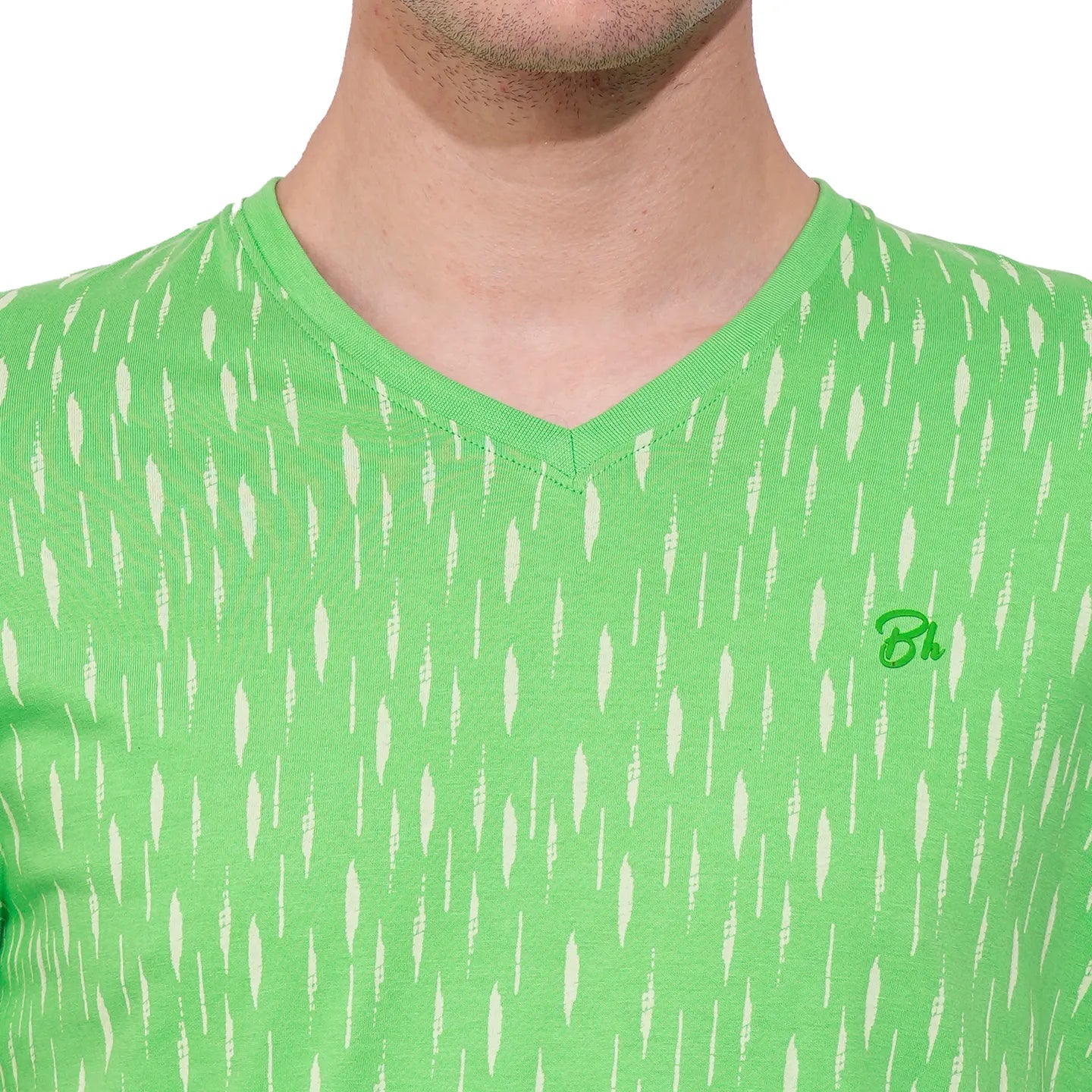 Green Regular Fit Men's T-Shirt by Being Human Clothing