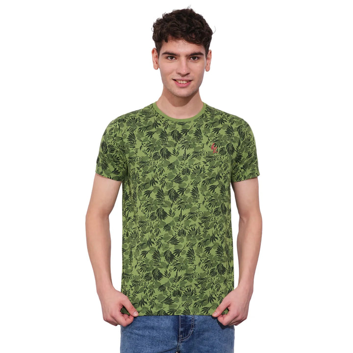 Olive Regular Fit Men's T-Shirt by Being Human Clothing