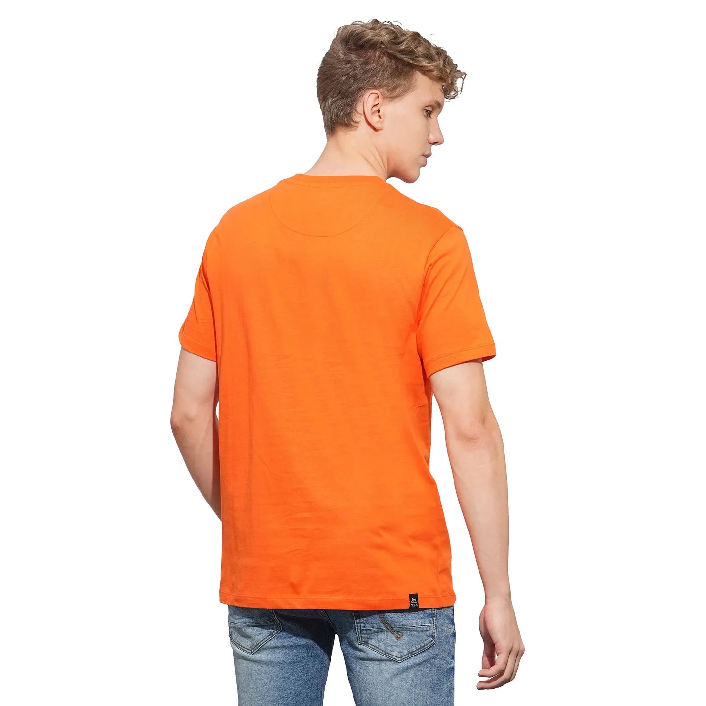 Being Human Clothing Mens-Top Crew Neck Orange