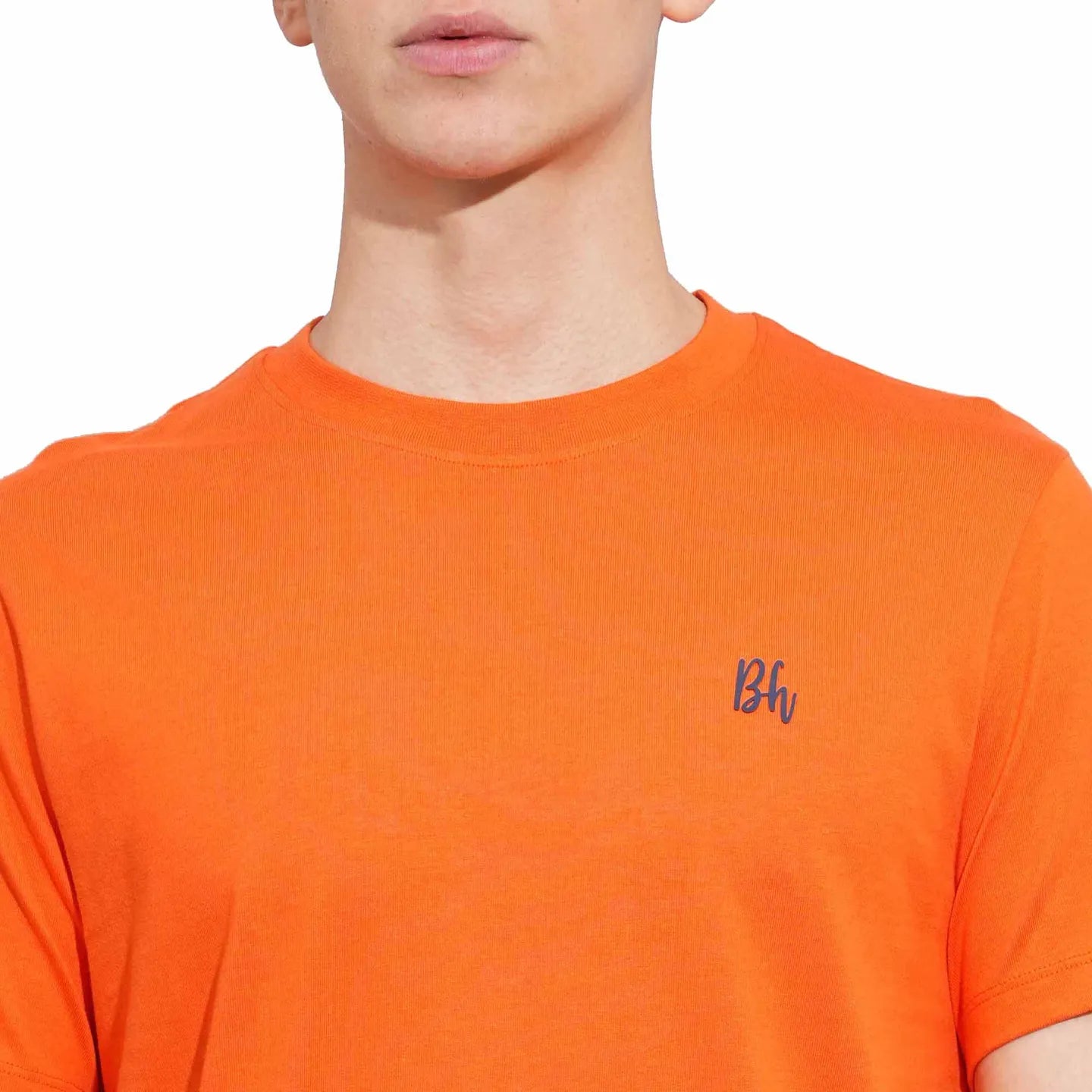 Being Human Clothing Mens-Top Crew Neck Orange
