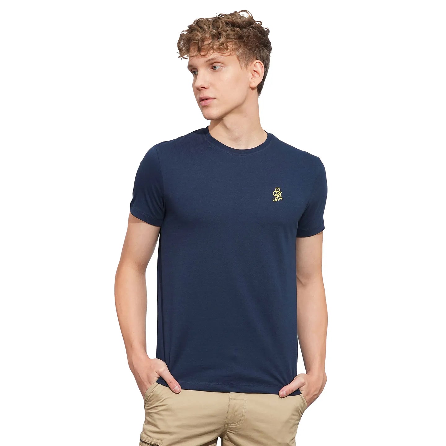 Being Human Clothing Mens-Top Crew Neck Navy