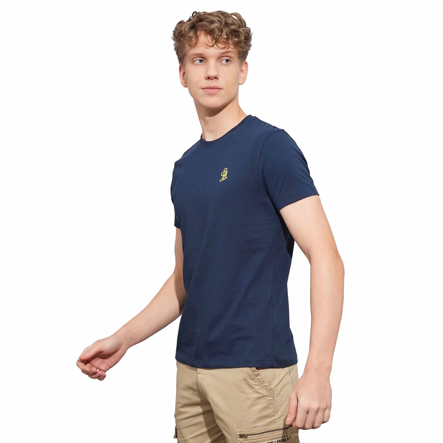 Being Human Clothing Mens-Top Crew Neck Navy