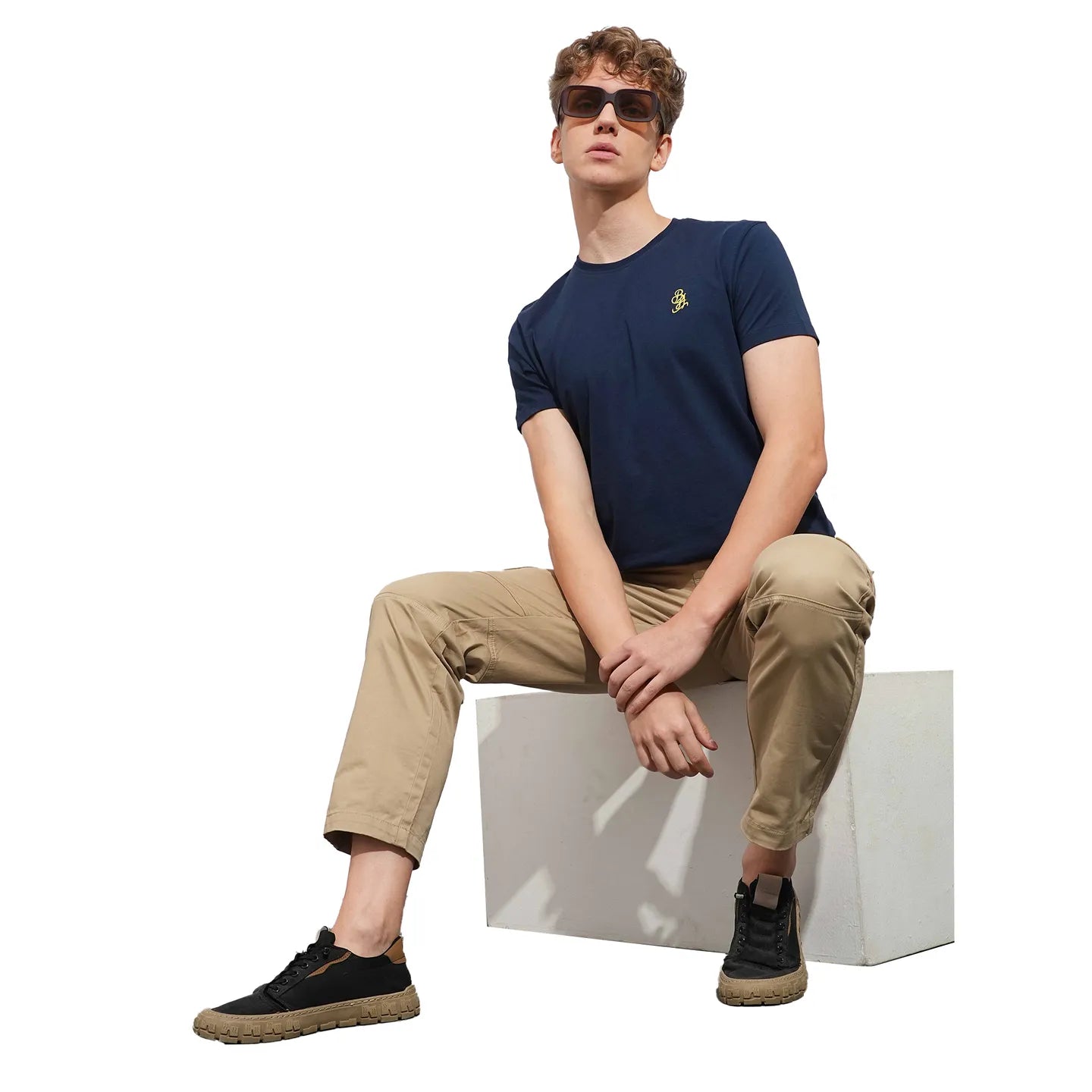 Being Human Clothing Mens-Top Crew Neck Navy