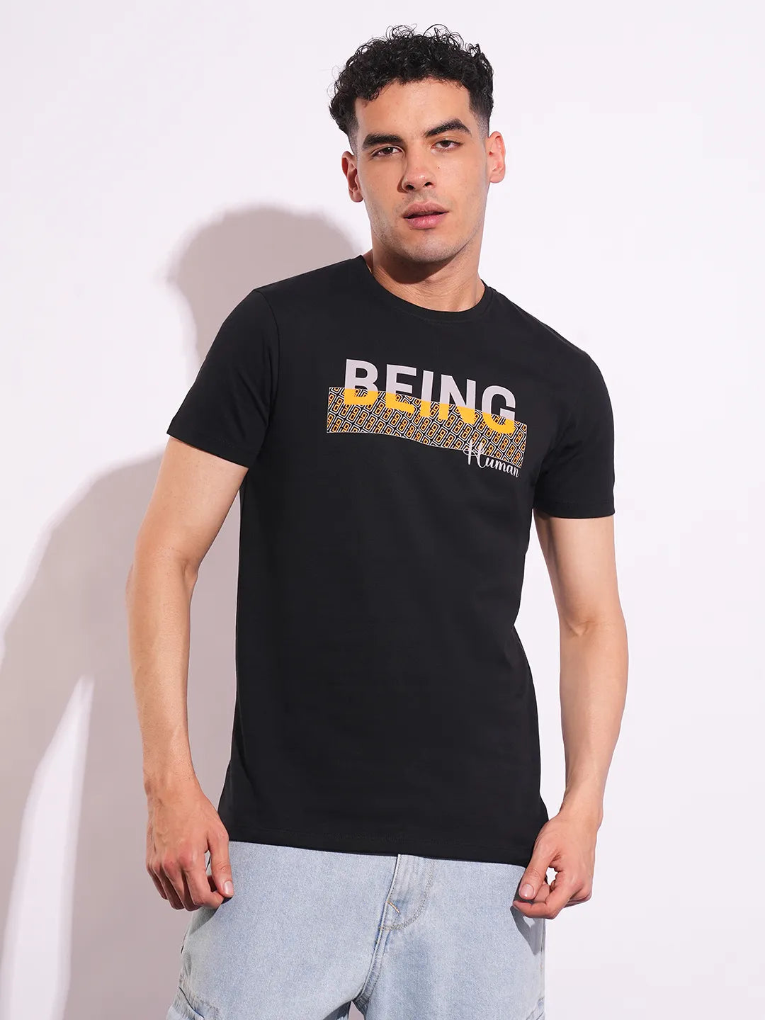 Slim Fit Men's Short Sleeves T-Shirt by Being Human Clothing
