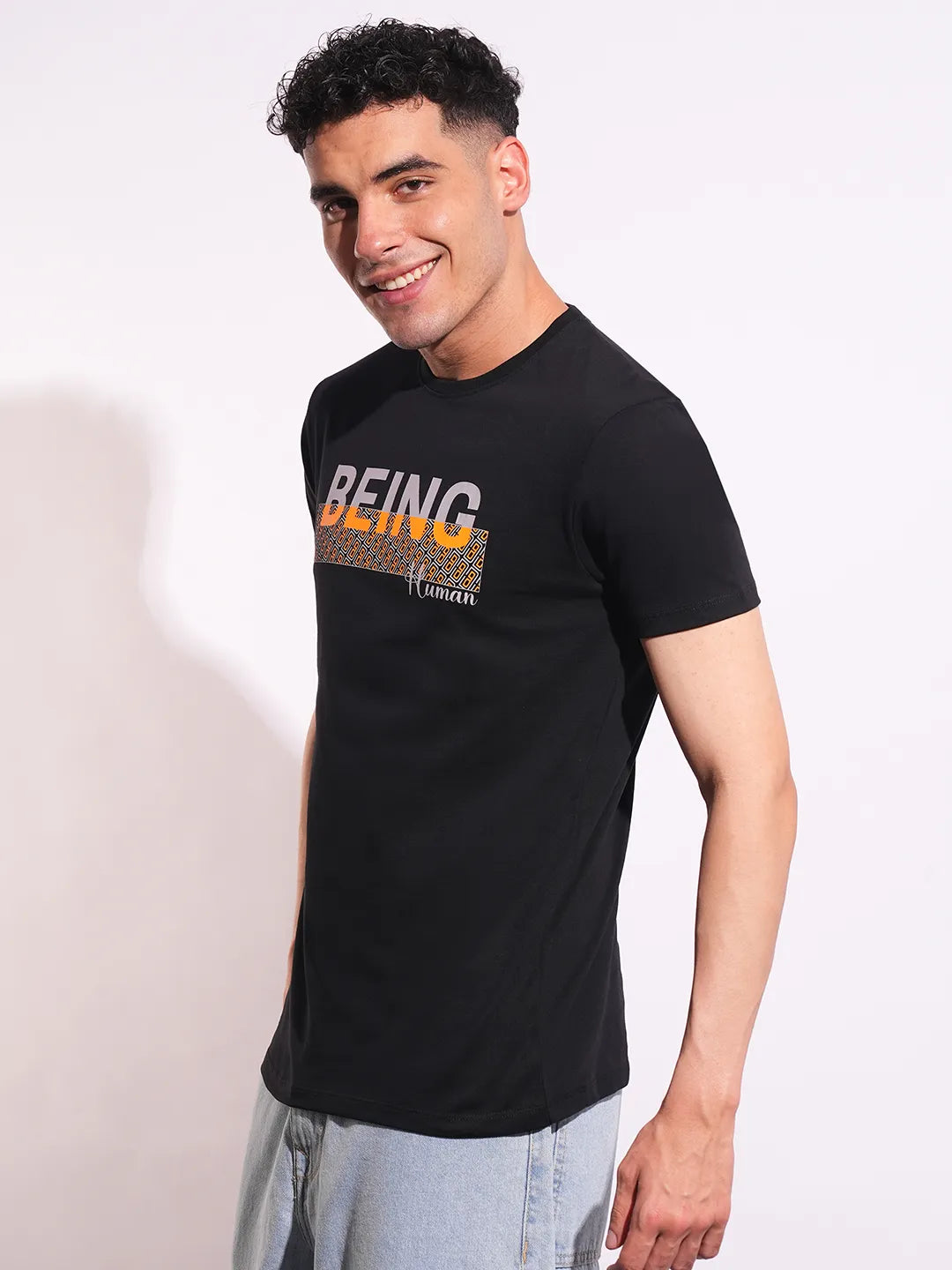 Slim Fit Men's Short Sleeves T-Shirt by Being Human Clothing