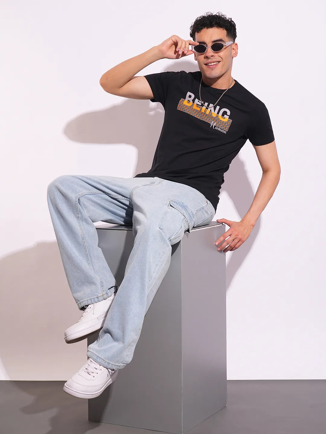 Slim Fit Men's Short Sleeves T-Shirt by Being Human Clothing