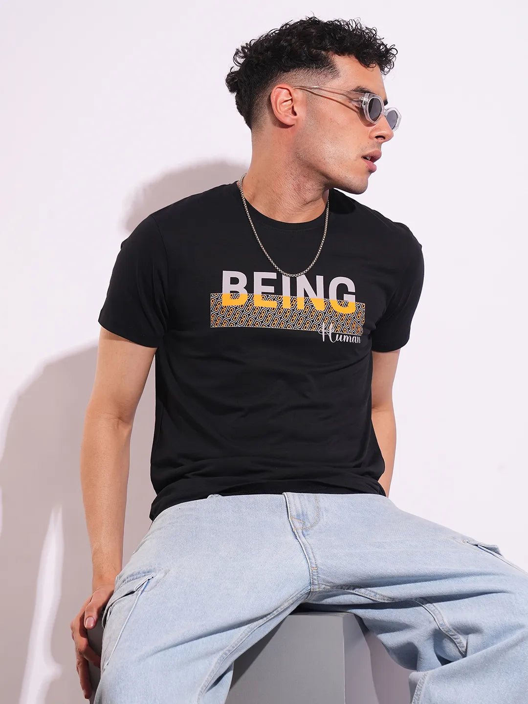 Slim Fit Men's Short Sleeves T-Shirt by Being Human Clothing