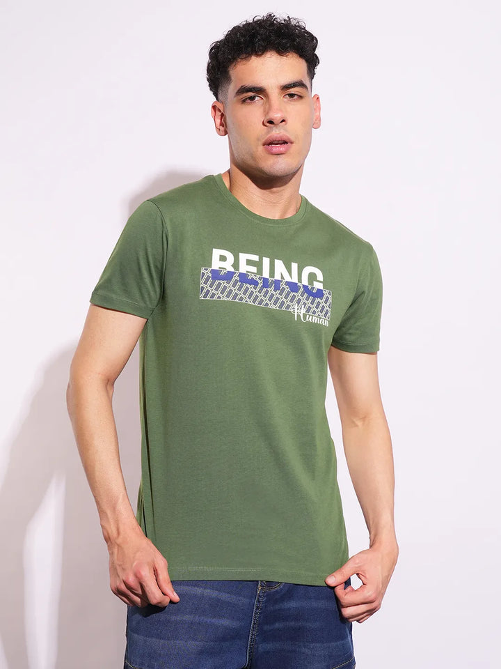Slim Fit Men's Short Sleeves T-Shirt by Being Human Clothing