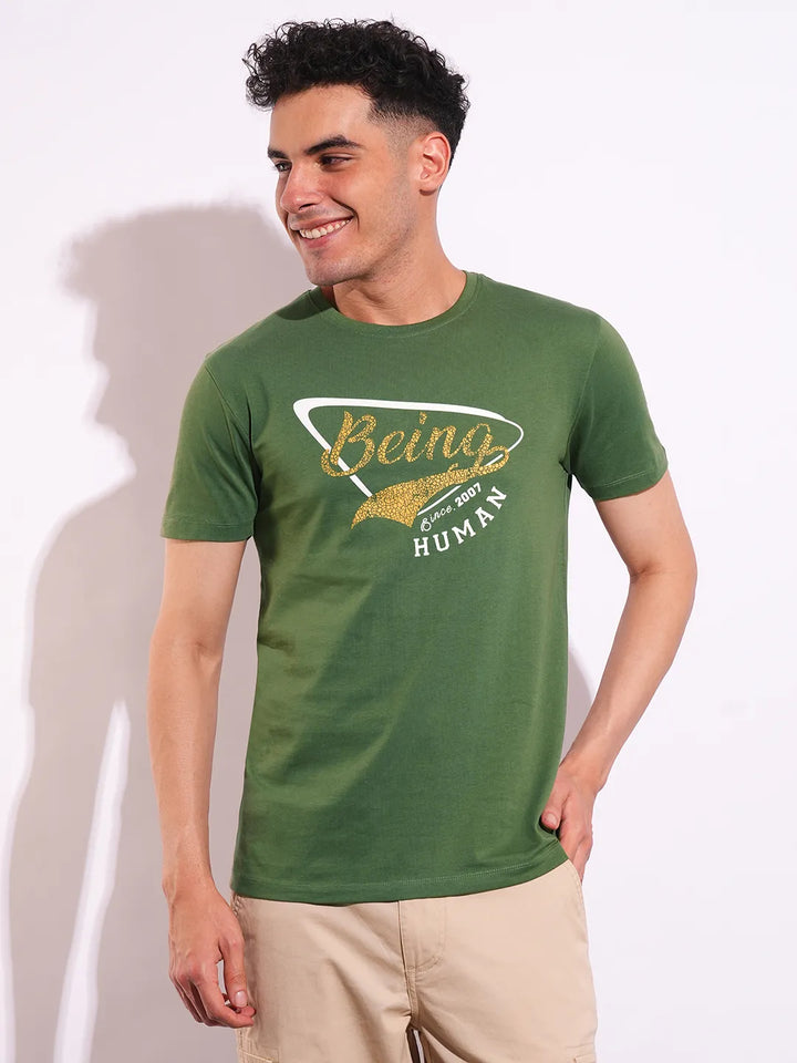 Slim Fit Men's Short Sleeves T-Shirt by Being Human Clothing
