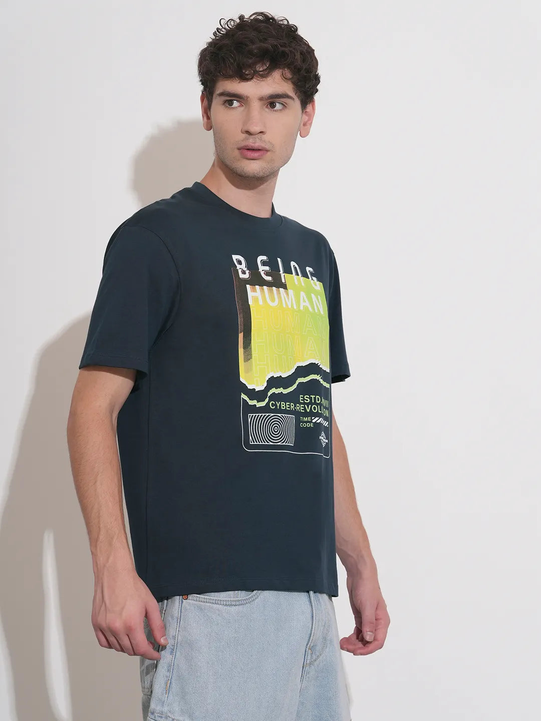 Easy Fit Men's Short Sleeves T-Shirt by Being Human Clothing