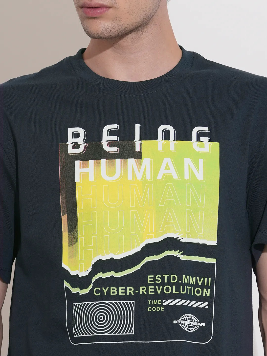 Easy Fit Men's Short Sleeves T-Shirt by Being Human Clothing