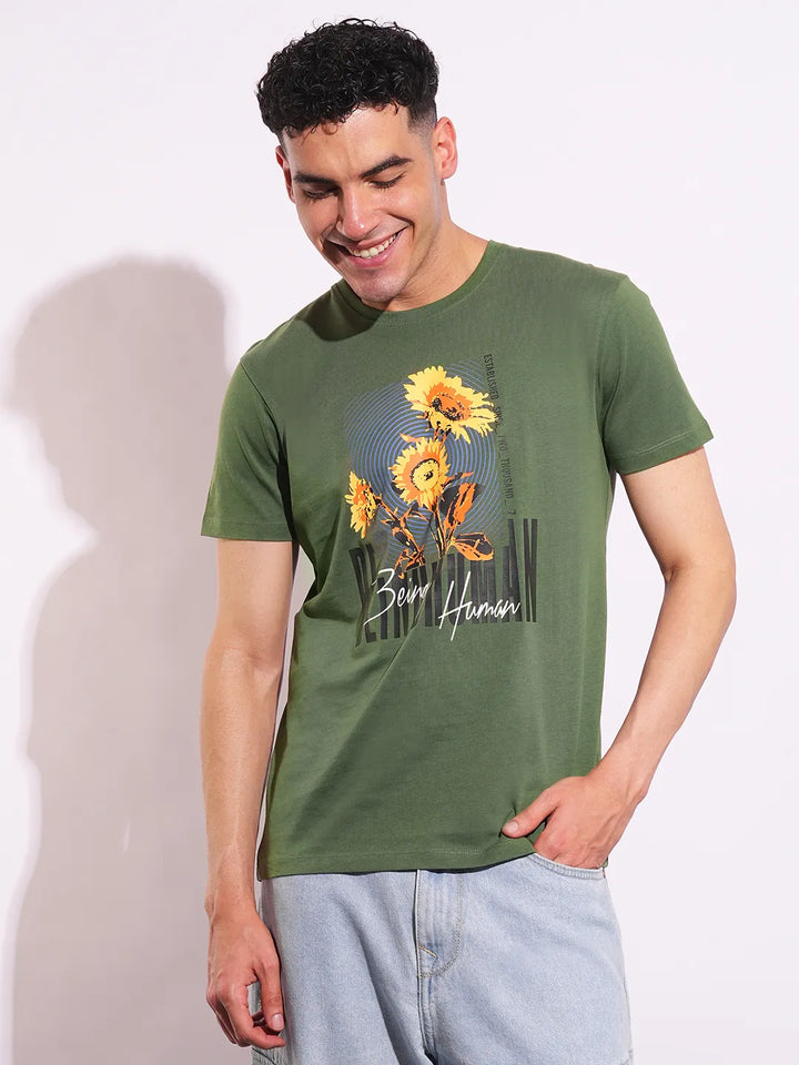 Slim Fit Men's Short Sleeves T-Shirt by Being Human Clothing