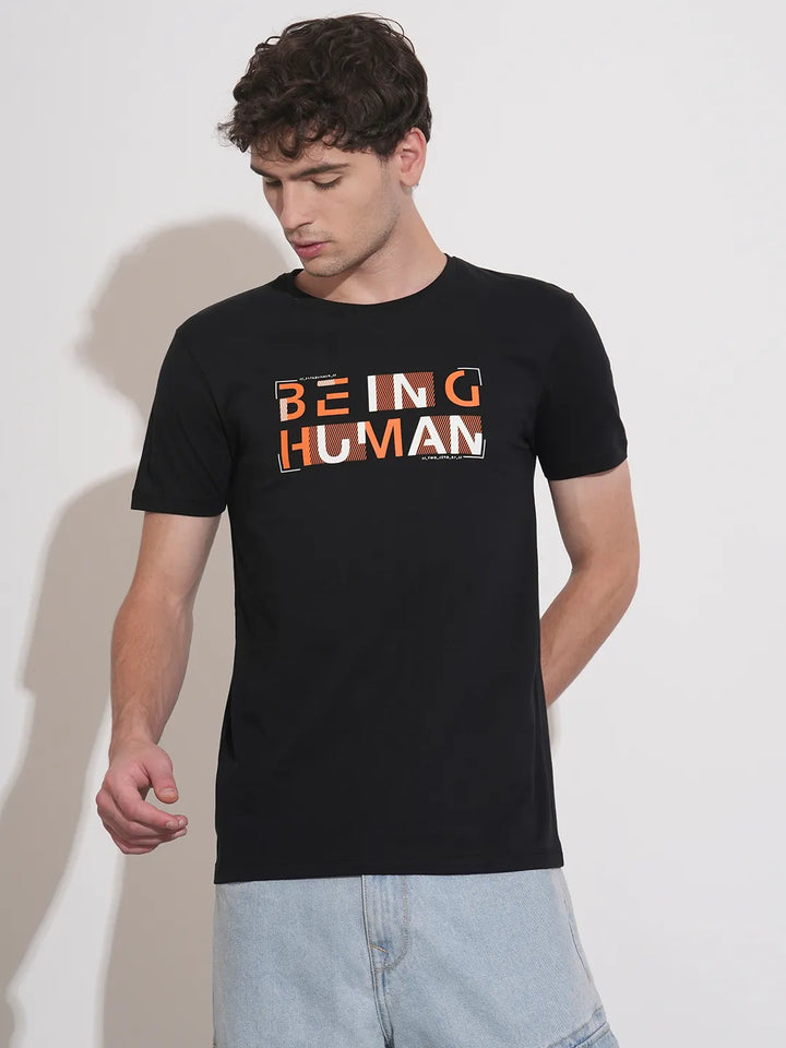 Slim Fit Men's Short Sleeves T-Shirt by Being Human Clothing